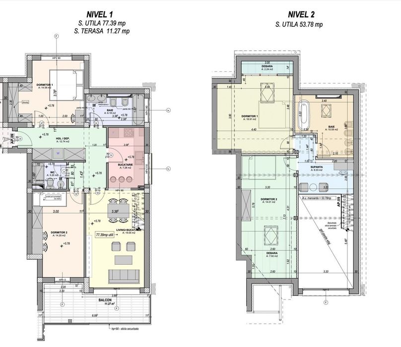 Penthouse mobilat - Nou, intabulat, disponibil imediat