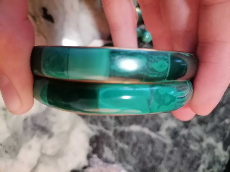 Bratara hand made din malachit natural autentic