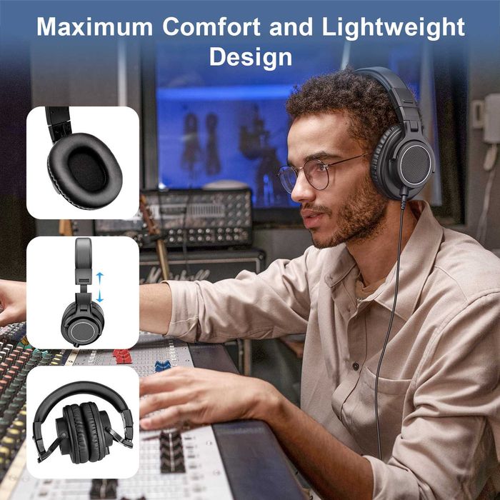 New Bee
Наушники студийные NewBee DH81, с драйверами, DJ-наушники,