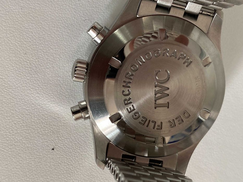 IWC Pilot Flieger Chronograph automatic IW3706 Swiss barbatesc