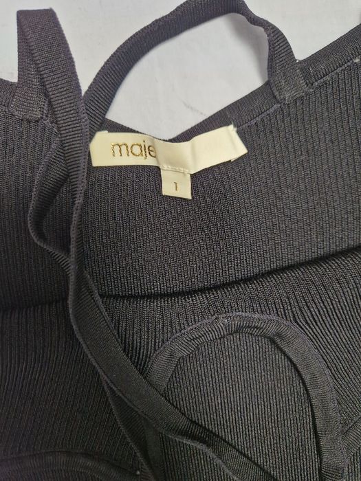 Top  maje  negru
