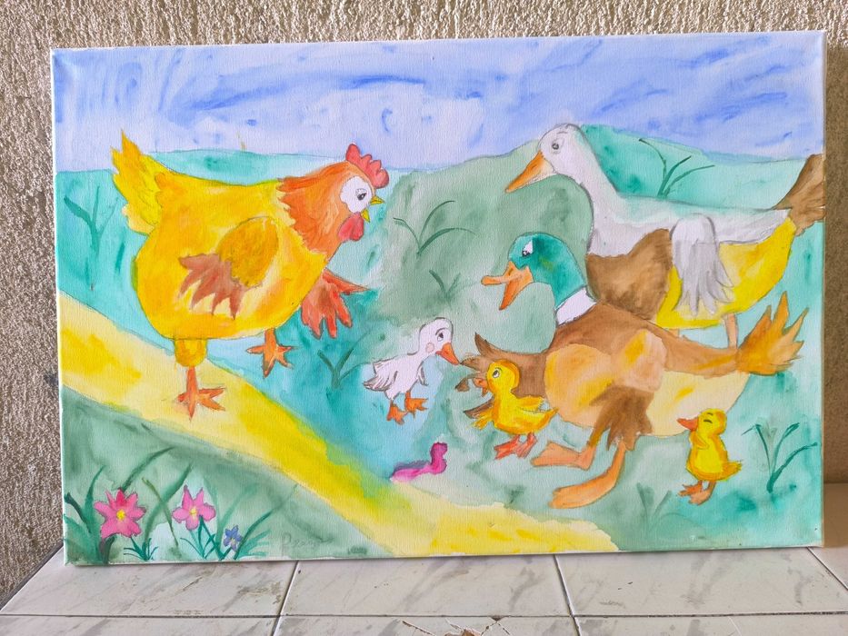 Авторски картини върху пано!