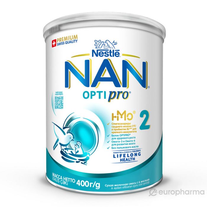 Продам смесь NAN Optipro 2 с 6 месяцев 400 г