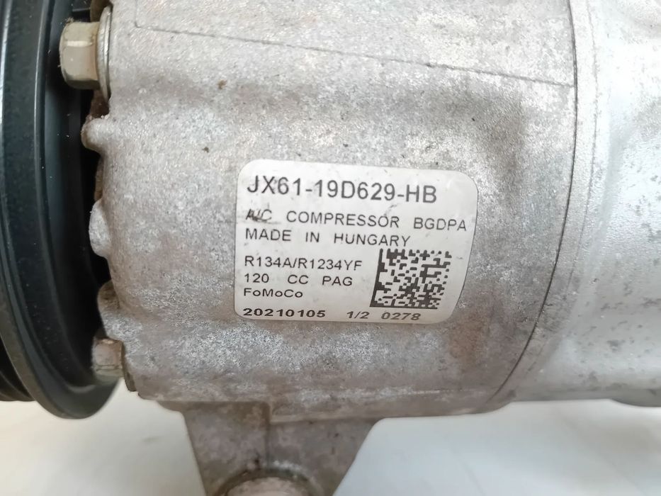 Compresor Clima AC Ford Focus 4 Puma Fiesta 1.0 Ecoboost Hybrid Cod JX61-19D629-HB An 2018+ Sub 10K