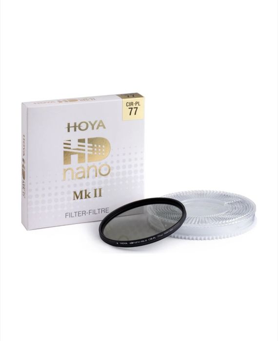 Filtru polarizare Hoya HD Nano MkII, Rotund, Circular, 77 mm, Negru