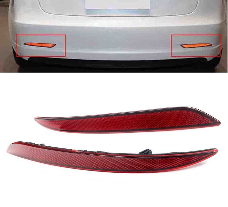 Рефлектори за задната броня за Тесла Tesla Model 3 Светлоотразители