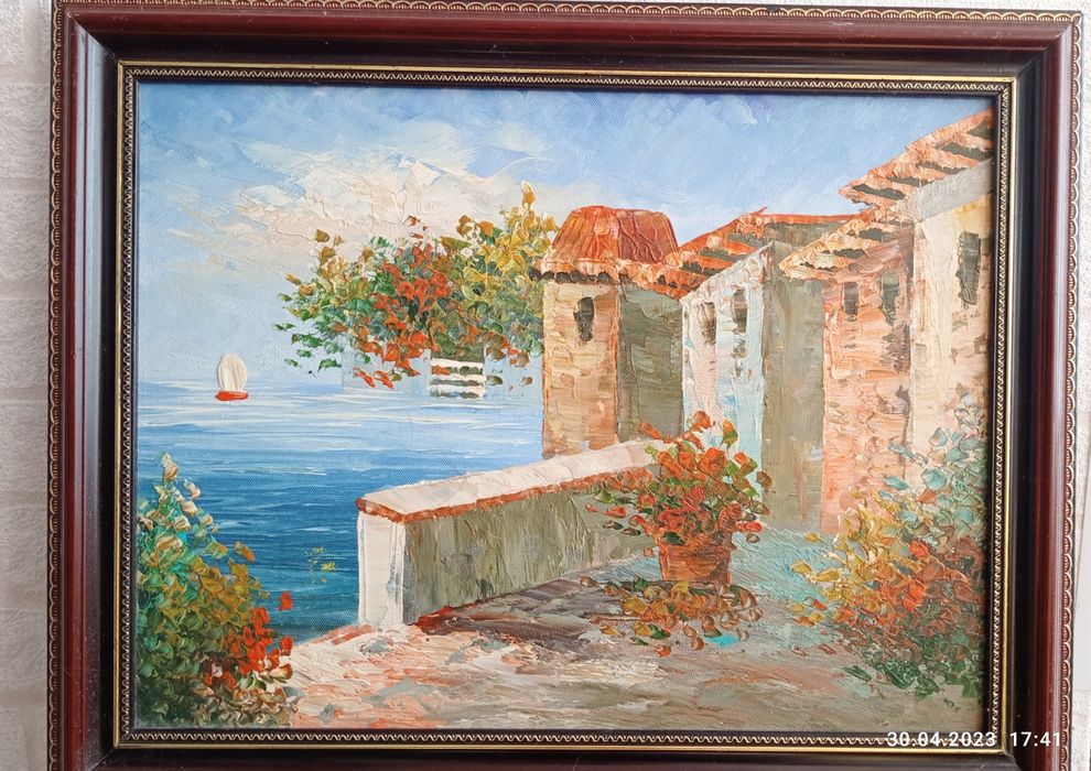 Картина маслом на холсте.