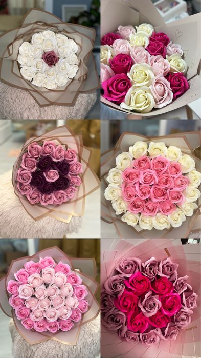 Buchet trandafiri de sapun