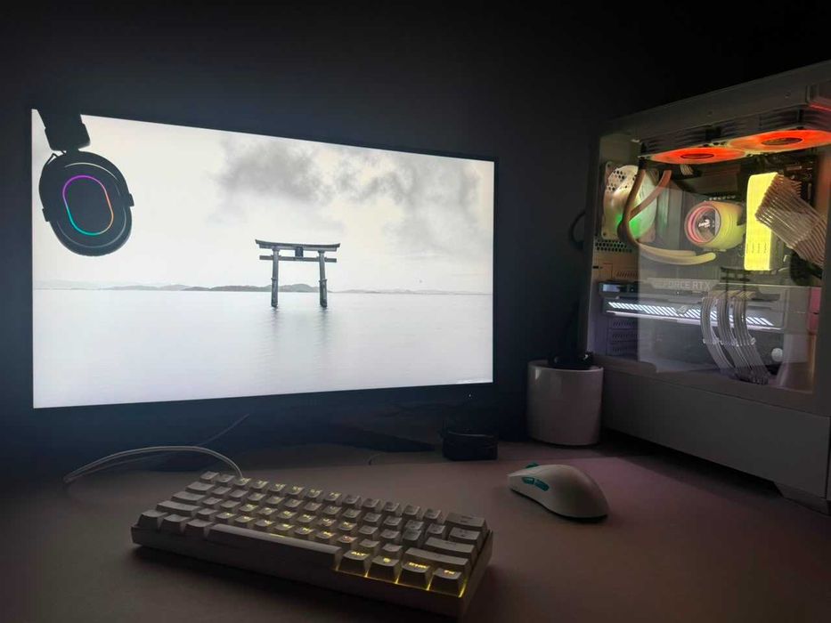 Премиум FULL WHITE игровой сетап под ключ: RTX 3080 ROG Strix