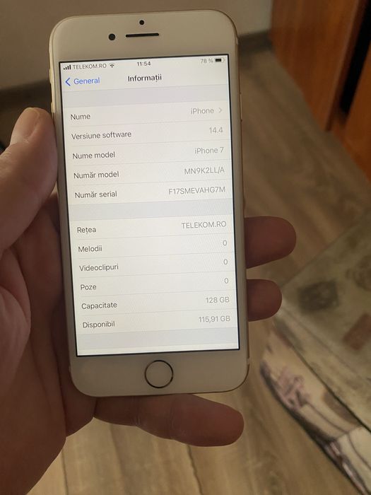 Iphone 7 128 gb liber de retaa