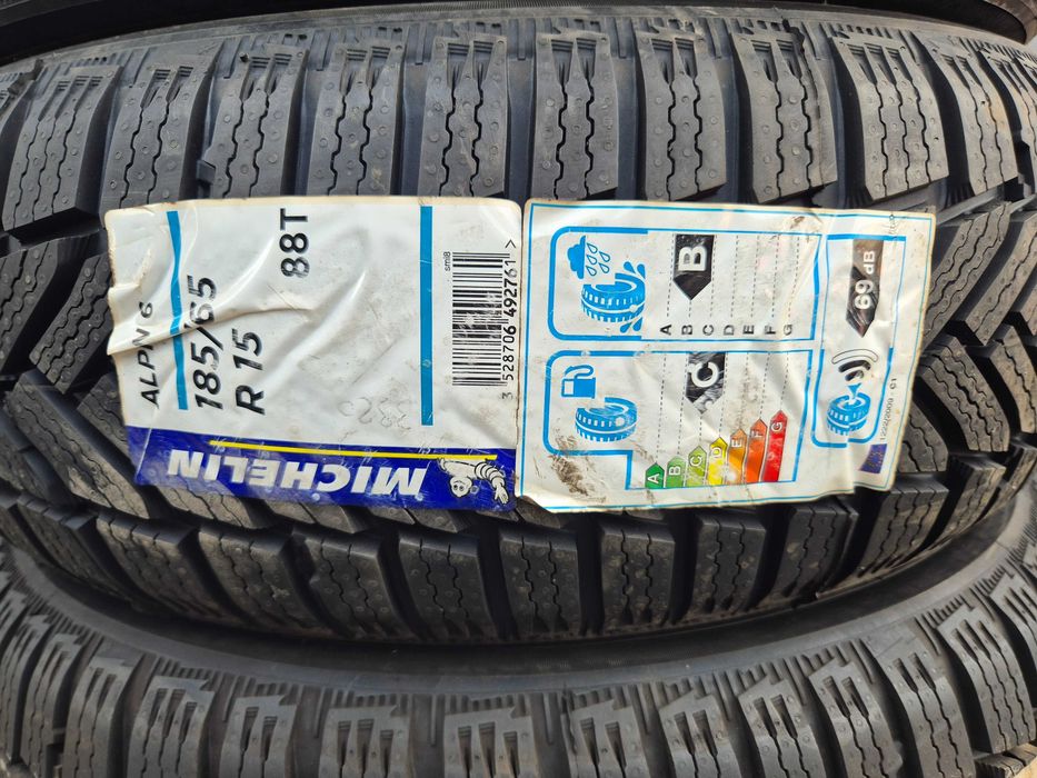 2 Anvelope M+S IARNA - 185/65/15 - Michelin Alpin 6 - NOU - DOT 2020 !