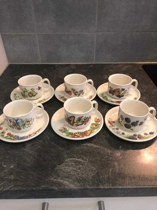 6 чашки за кафе с чинийки- Libelle, Meakin-Member of Wedgwood group