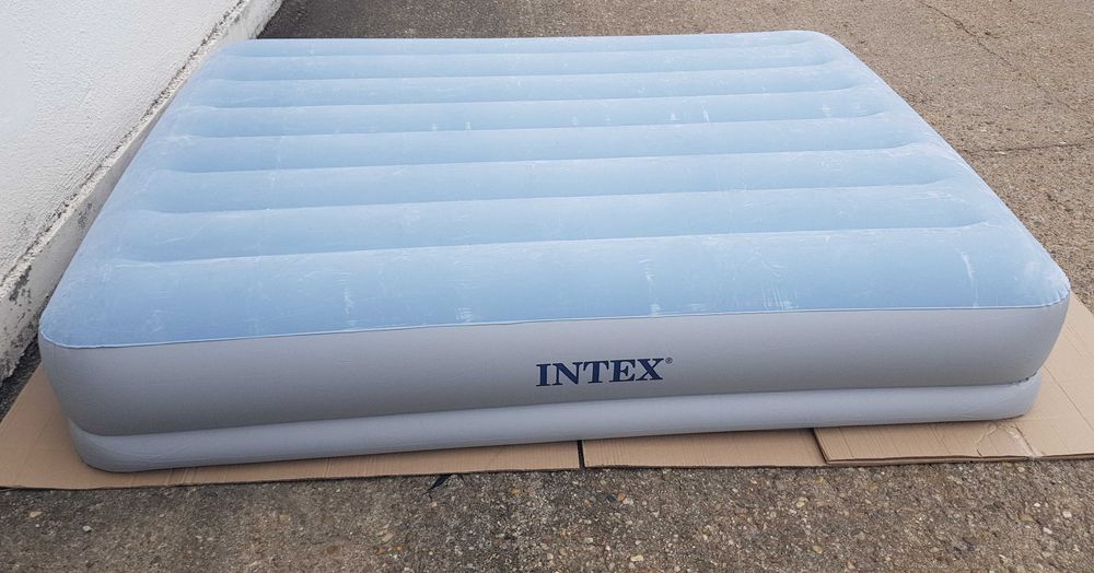 INTEX 64159 Saltea gonflabila Queen Dura-beam Mid-Rise , 152x203xH36 cm