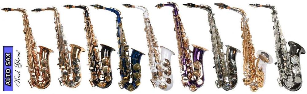Set Saxofoane Alto Karl Glaser Eb Mi bemol NOI Transport gratuit