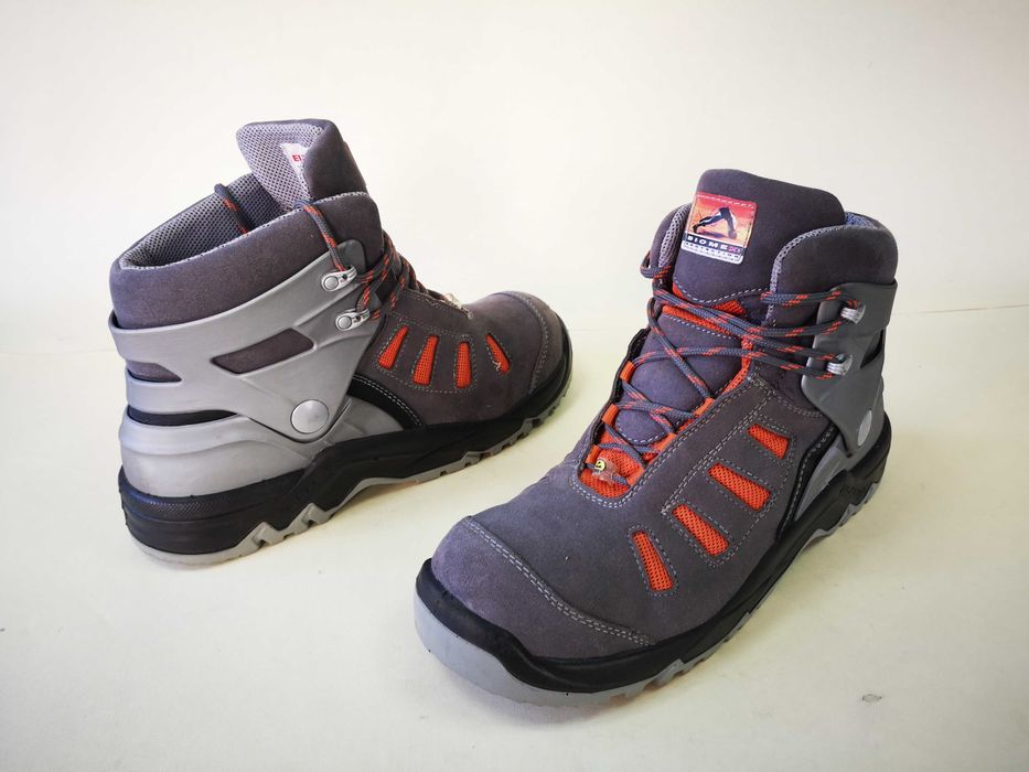 Bocanci lucru PIELE 44 45 ELTEN Protectie bombeu metalic  UVEX ca NOI