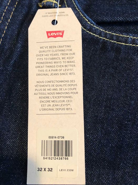 Чисто нови, оригинални дънки Levi's 514