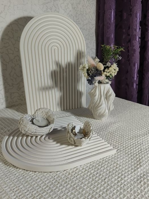 Гипсовый декор, свечи, подарки