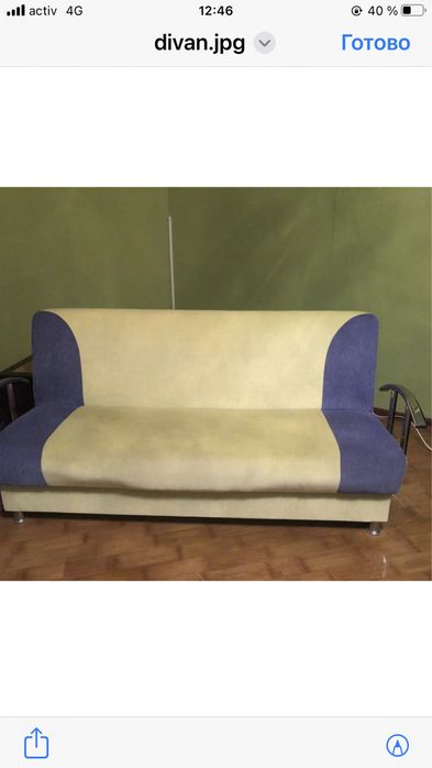 Диван-кровать с двумя креслами