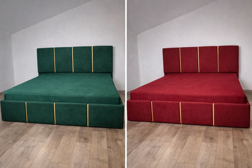 Pat matrimonial tapițat nou!