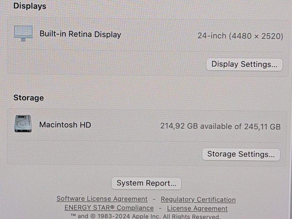 iMac 24" (2021) cu procesor Apple M1, 24", Retina 4.5K, 16GB, 256GB