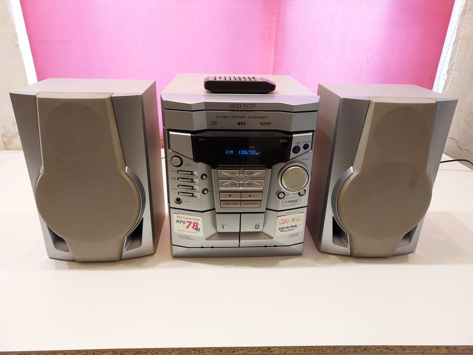 Combină audio Sharp MPX100H. CD/ MP3/ Tape / Tuner. Totul funcțional.