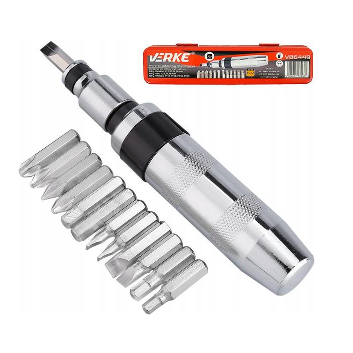 Adaptor pentru biti, cheie de impact, 1/2", Verke