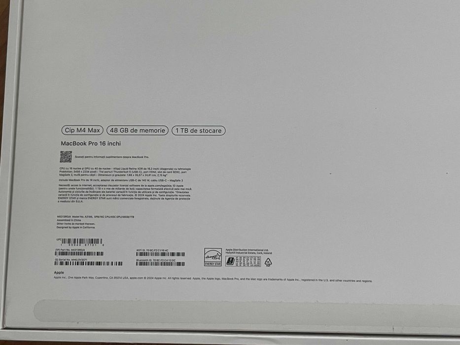 Cutie originală  MacBook Pro 16-inch