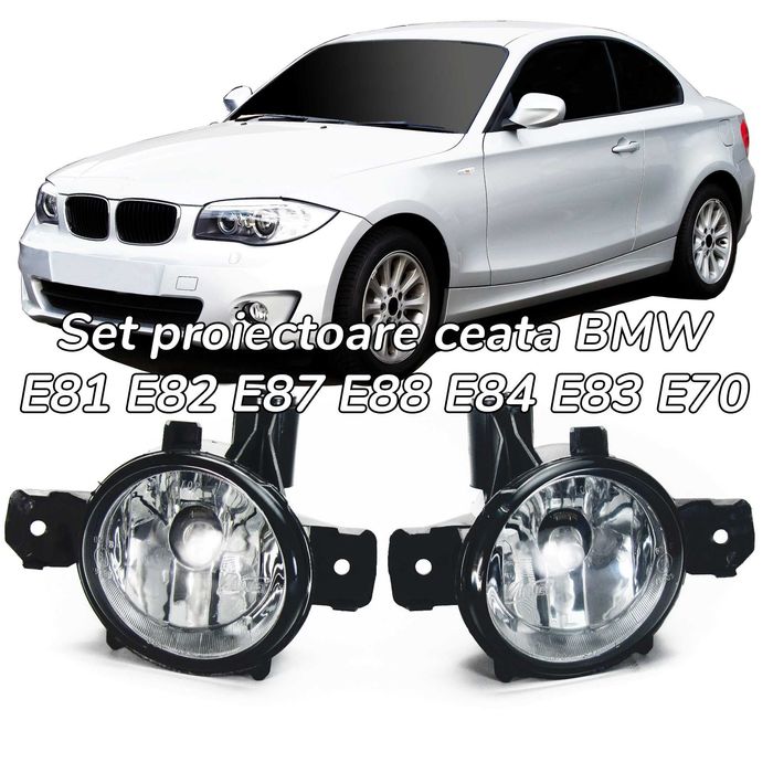 Proiectoare ceata BMW E81 E82 E87 E88 E84 E83 E70 clare NOU
