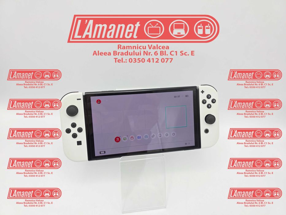 Consola Gaming Portabila Nintendo Switch OLED White FullBox Garantie