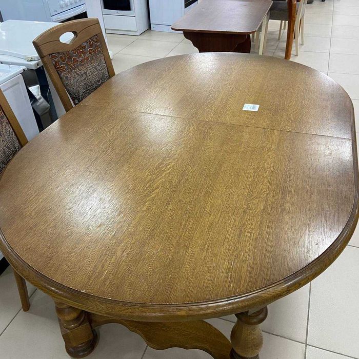 БУ Стол обеденный раскладной со стульями. Рассрочка Доставка!