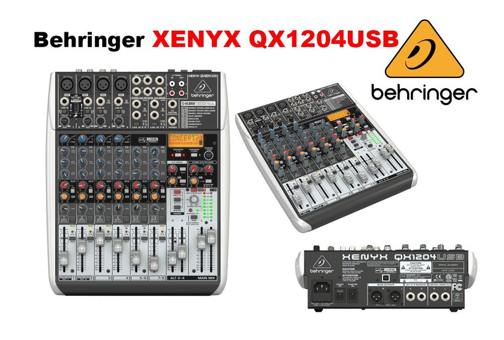 BEHRINGER XENYX QX1204USB Микшерный пульт. Оригинал.