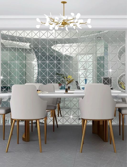 Огледала комплект от 100 / 12 броя часовник за стена