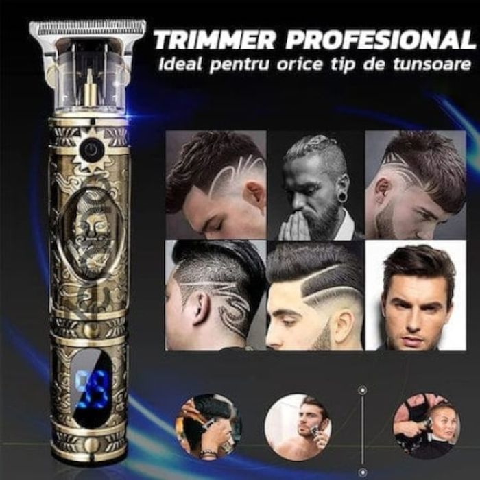 Masina Profesionala De Tuns - Afisaj Digital, Barba si Contur
