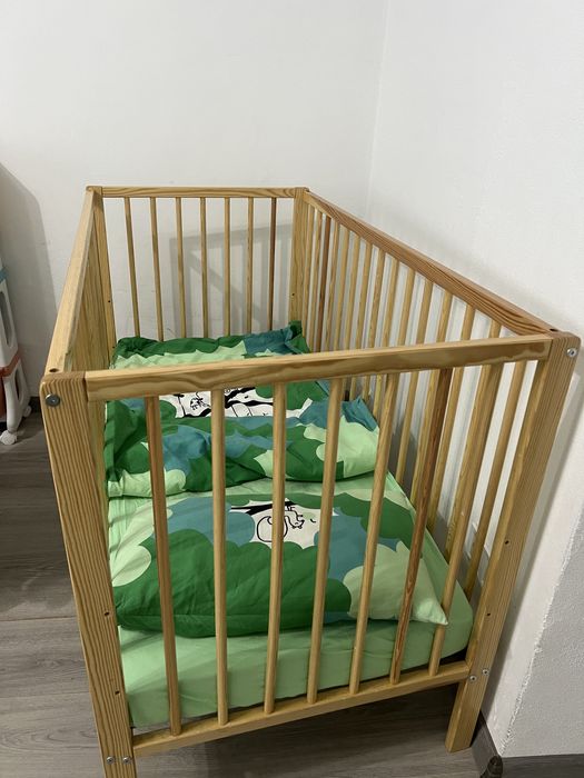 Patut de lemn + accesorii