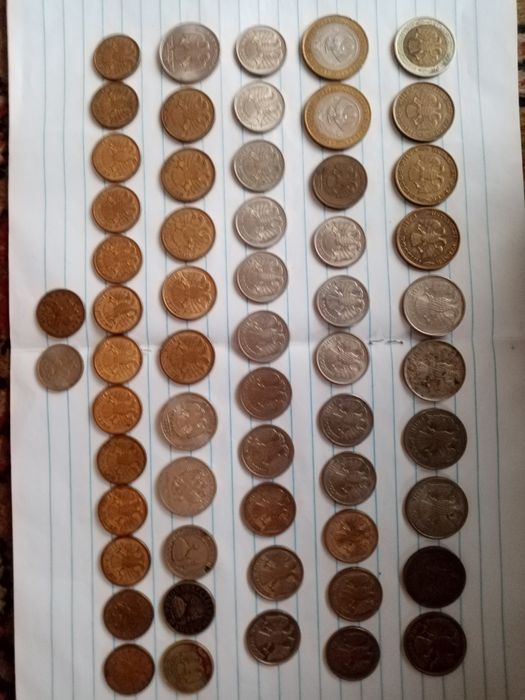 Продаются монеты евро. копейки. тийины