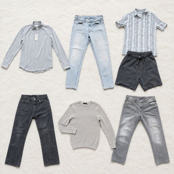 Пакет 12 дрехи S/M - (Reserved, H&M, Calliope) дънки, ризи, блузи,  4 нови с етикет