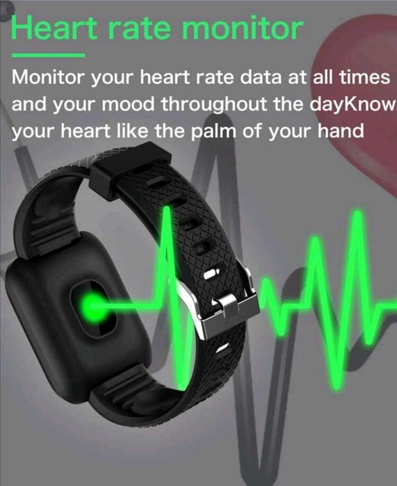 Водоустойчив смарт часовник smart с брояч на калории, крачки аларма