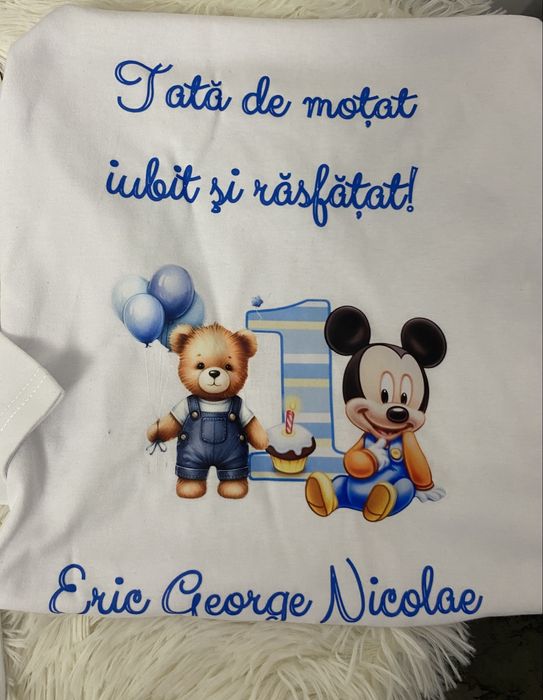 Set tăiere moț + tricou/body personalizat
