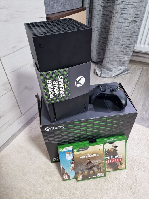 Consola Xbox Series X 1TB SSD, Controller  + 3 Jocuri + Statie