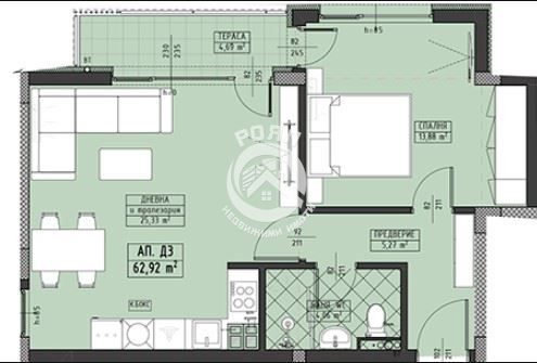 Продава се Двустаен апартамент в Пловдив, Христо Смирненски - 81 кв.м за 1000 €/кв.м - Снимка #1