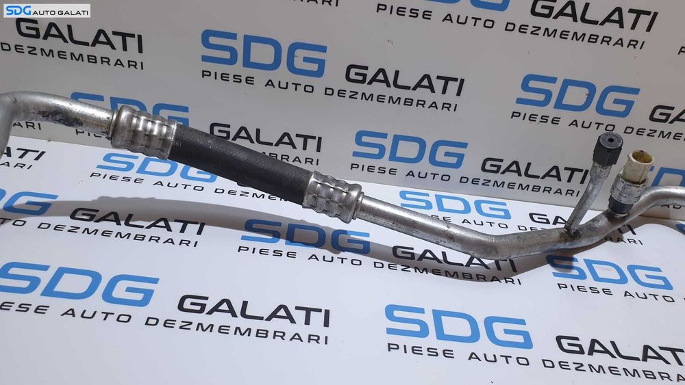 Furtun Conducta Compresor Radiator AC Aer Conditionat Clima cu Senzor Presiune Ford Focus 2 2.0 TDCI 2004 - 2010 Cod 95BW-19E561-AA