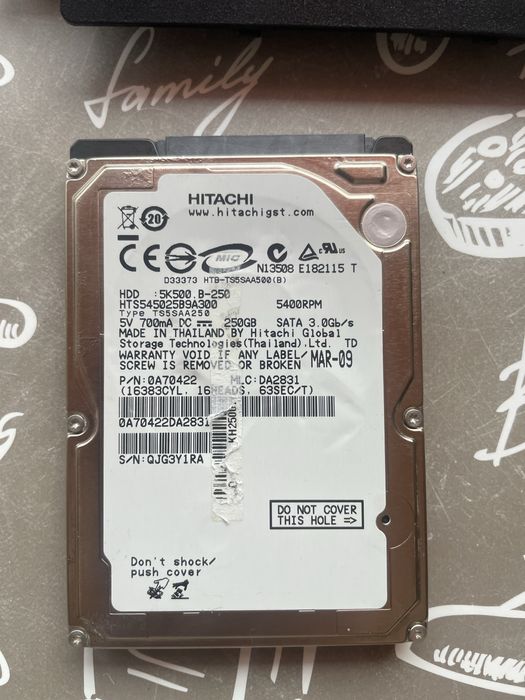 Hard Disk 2.5 inch 250GB