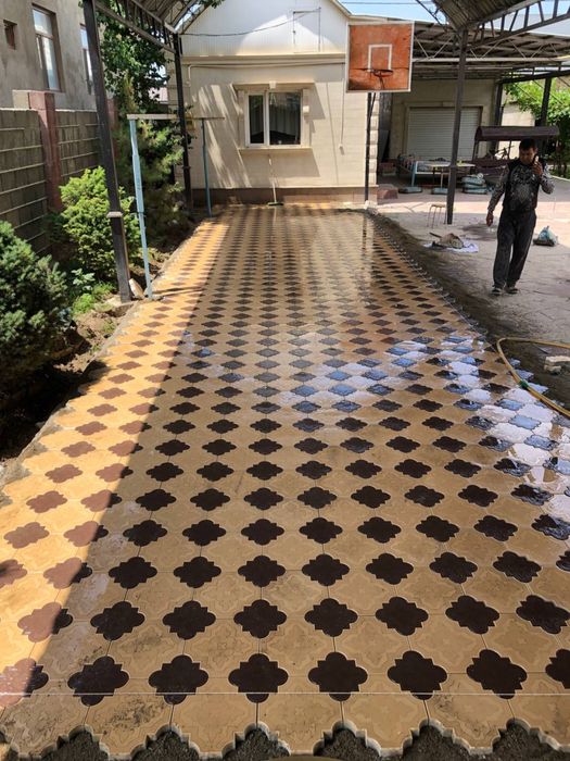 Укладка брусчатка