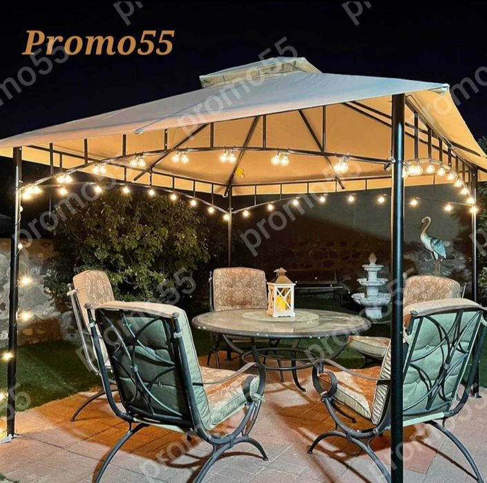 Светлинна Верига от Външни Нечупливи Лед Крушки за Декорация