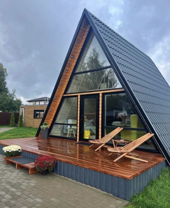 Cabane tip A frame la coamnda , Acceptam variante auto