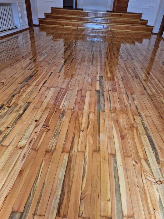 Шлифовка пол паркет