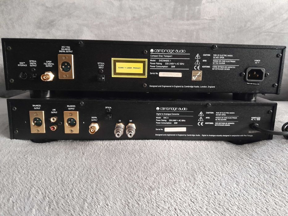 set High-End CAMBRIDGE AUDIO DAC3 + DISC MAGIC1 Compact disc transport