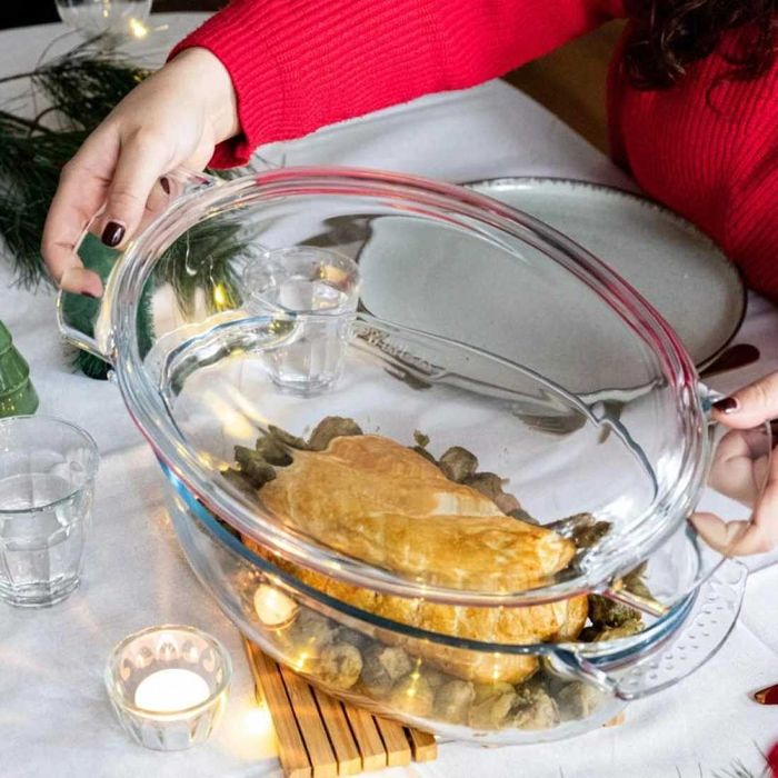 Йенска тенджера с капак Pyrex