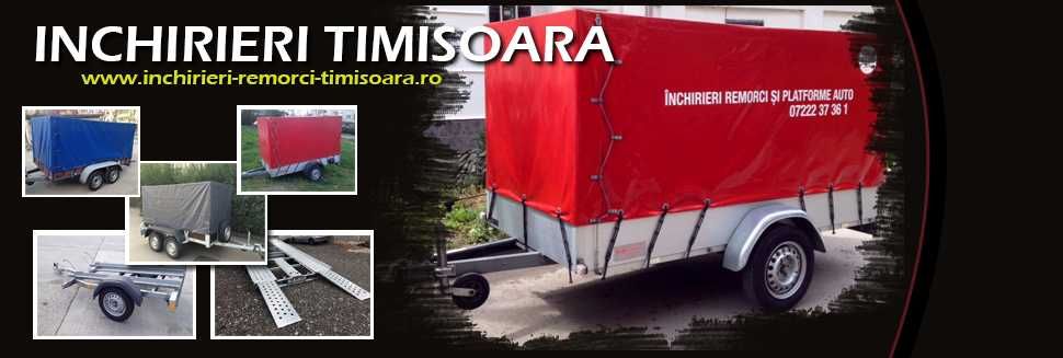Inchiriez remorca 750kg in Timisoara cu doua axe lungime 2,5m