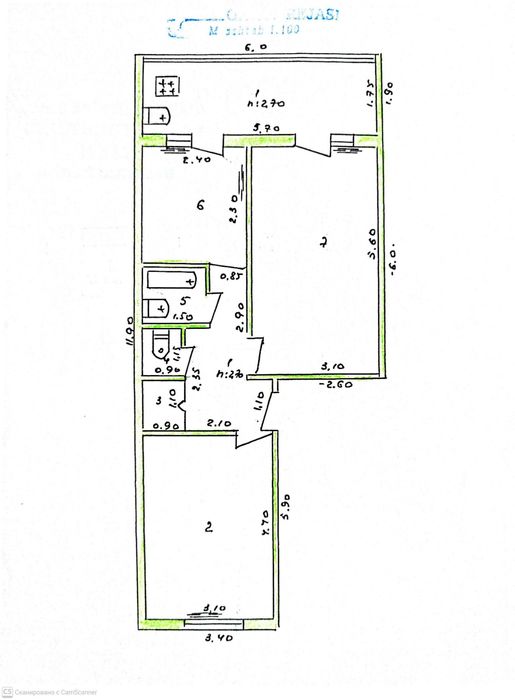 2 хона ли квартира Карши шахар